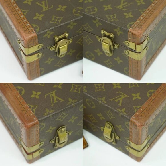 Louis Vuitton President M53012 Monogram Canvas Trunk Handbag Brown - Picture 4 of 15